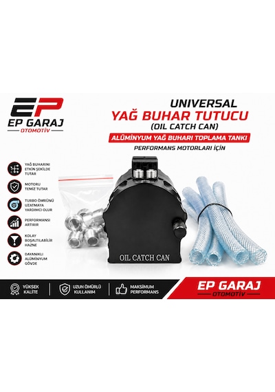 Universal Yağ Buhar Tutucu Oil Catch Can Alüminyum Yağ Buharı Toplama Tankı Motorları İçin 0