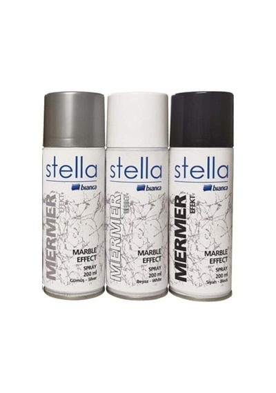 Stella Mermer Efekt Spreyi 200 Ml Beyaz