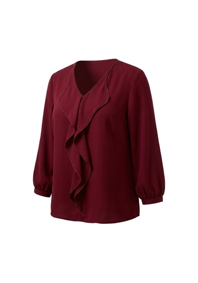 Hanezza Büyük Beden Şık Fırfırlı Abiye Bluz - İğne Oyası Boncuk Detaylı - Jessica Kumaş Tüm Varyantlar Bordo - 681899712 Bordo Hanezza Büyük Beden Şık Fırfırlı Abiye Bluz - İğne Oyası Boncuk Detaylı - Jessica Kumaş Tüm Varyantlar Bordo - 681899712 Bordo