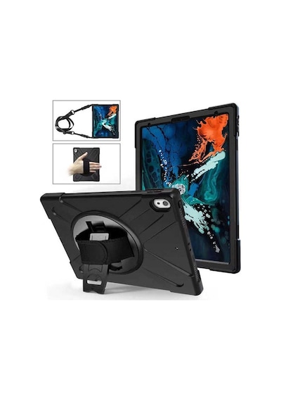 Samsung Uyumlu Galaxy Tab S6 T860 Kılıf Defender Askılı Zırh Case