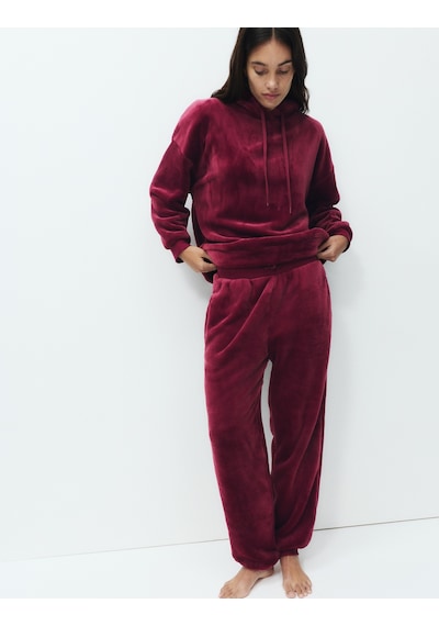Marks & Spencer Jogger Pijama Altı T37001807P Bordo