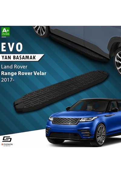 S-dizayn Land Rover Range Rover Velar Evo Siyah Yan Basamak 193 Cm 2017 Üzeri