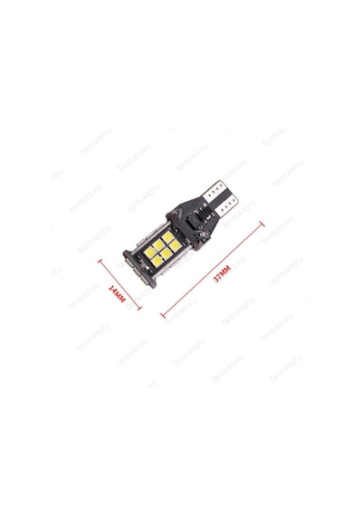 Fardoktoru T15 Led Geri Vites Ampulü Beyaz Güçlü Işik W16W