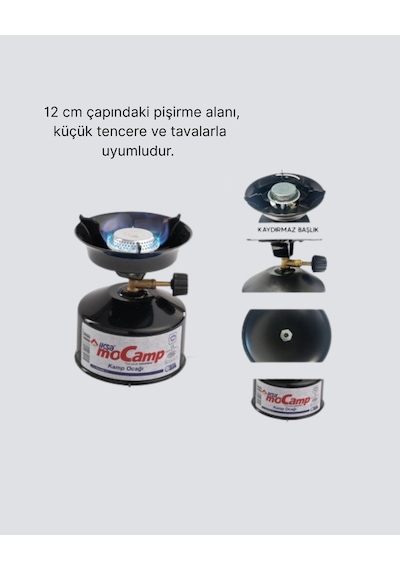 Outdoor Kamp Ocağı Gazlı Taşınabilir Pişirme Seti Üç Ayaklı Denge Aparatlı Çok Renkli