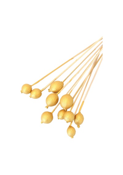 Yapay Çiçek Deposu 10lu Gauri Fruit On Steam Gold Altın Renk Gold