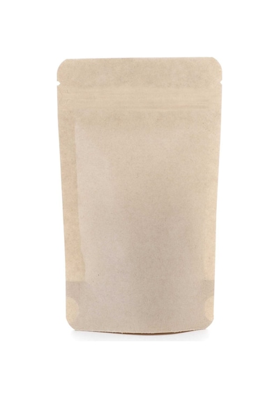 Kraft Aluminyum Önden Kilitli Doypack Ambalaj 16 X 27 + 4 Cm. 500 Gr. - 500 Adet
