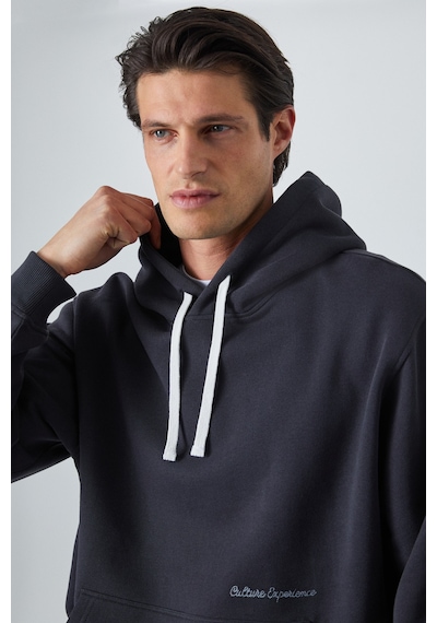 Grımelange Narcıso Erkek Yumuşacık İçi Polarlı Antrasit Sweatshirt Antrasit