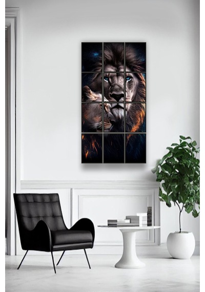 12 Parça Sevgili Aslan Çerçeve Görünümlü Mdf Tablo Duvar Süsü Hediyelik Eşya 45cm X 85cm Renkli - 602524267 Renkli 12 Parça Sevgili Aslan Çerçeve Görünümlü Mdf Tablo Duvar Süsü Hediyelik Eşya 45cm X 85cm Renkli - 602524267 Renkli