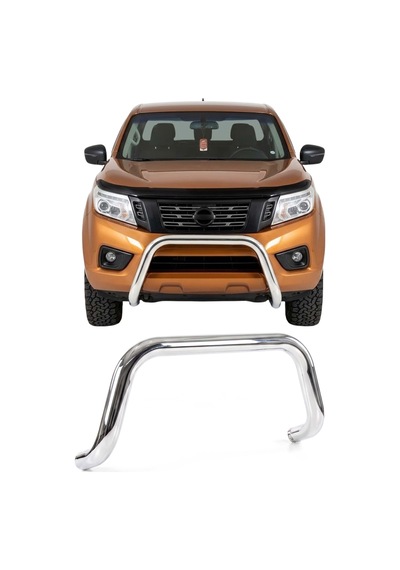 Nissan Navara 2016-2026 Uyumlu Araca Özel Pars Ön Koruma 76mm Krom