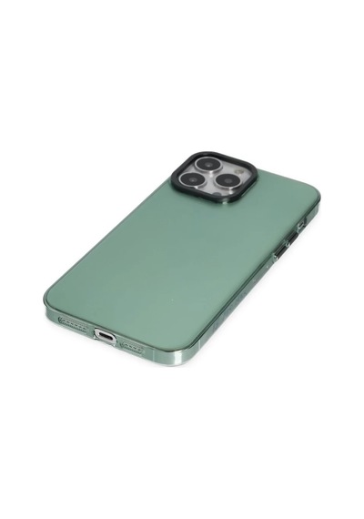 Apple iPhone Uyumlu  14 Pro Uyumlu Kılıf Anka Pc Sert Metal Kapak - Yeşil