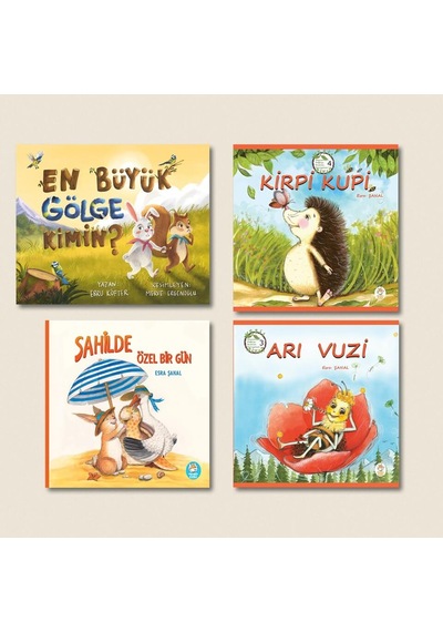 Çevre Bilinci Seti 4 Adet Resimli Hikâye Kitabı / 5 Yaş +