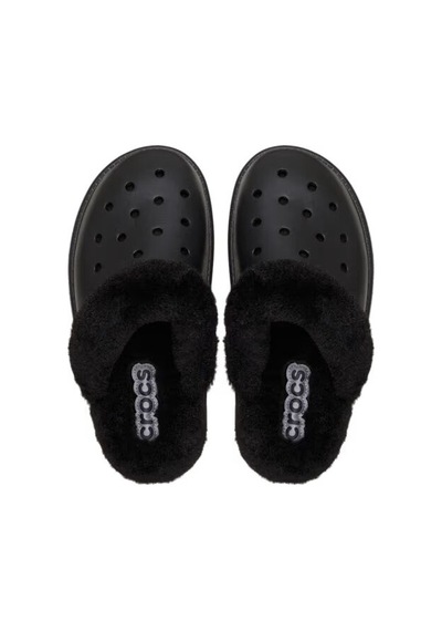 Crocs Classic Fuzz Scuff Terlik Siyah