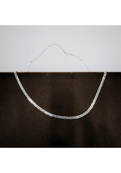 Omar Silver Unisex Barlı Gümüş Kolye Zincir 3,5 Mm