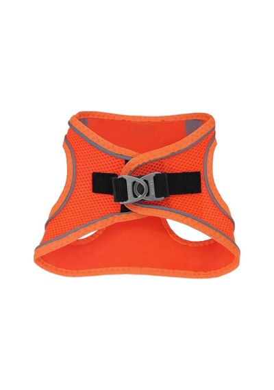 Üç Kilitli Sportif Kedi Köpek Göğüs Tasması 24-28 Cm Xx-small Turuncu