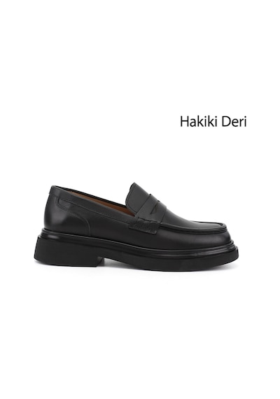 Gönderir Erkek Siyah Hakiki Deri Loafer Ayakkabı Ddma73542942