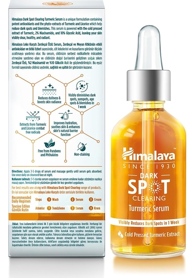 Himalaya Dark Spot Clearing Leke Karşıtı Zerdeçal Özlü Serum 30 ML