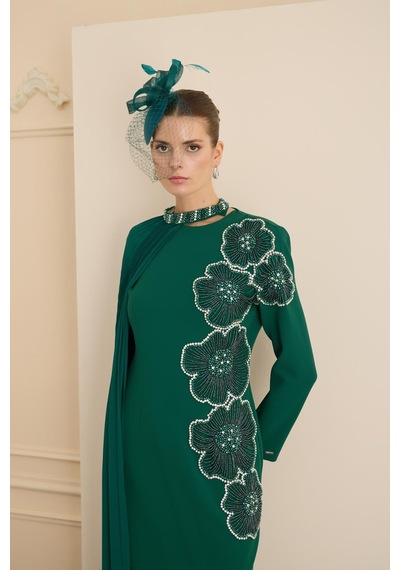 Senna Rosalın Dress Zümrüt Zümrüt