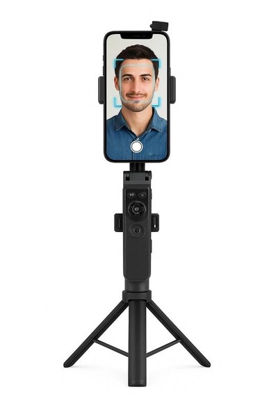 Neepho Np-l12 Otomatik Yüz Takip Özellikli 360 Derece Döndürme Özellikli Akıllı Telefon Ve Kamera Tripod'u, Uzaktan Kumanda