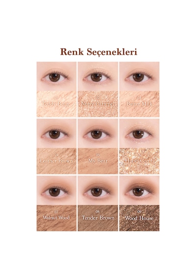Dasique Mat Ve Işıltılı Renk Seçenekleri Sunan Far Paleti Shadow Palette 28 Brown Bear 28 Brown Bear