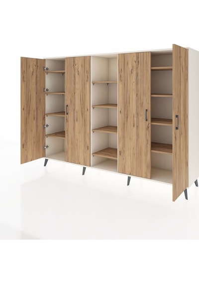 Hyperion Dolap 12 Raflı 4 Kapaklı 220x44x163 Aytaşı-çam Atlas Çam - Aytası Hyperion Dolap 12 Raflı 4 Kapaklı 220x44x163 Aytaşı-çam Atlas Çam - Aytası