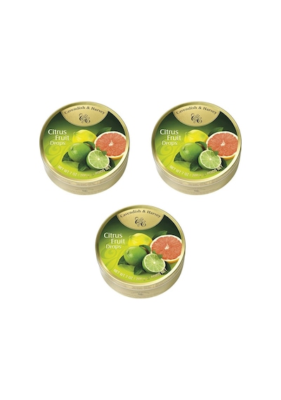 Cavendish & Harvey Drops Citrus Fruit Drops 3 x 200 G