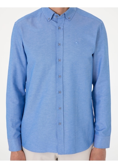Pierre Cardin Erkek Mavi Gömlek Desenli 50306996-vr036 Mavi