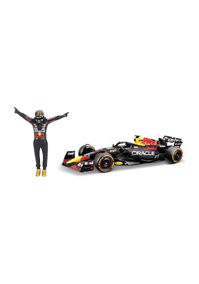 1:24 Oracle Red Bull Racing Rb19 Figürlü Formula 1 Yarış Arabası - 1-max Verstappen