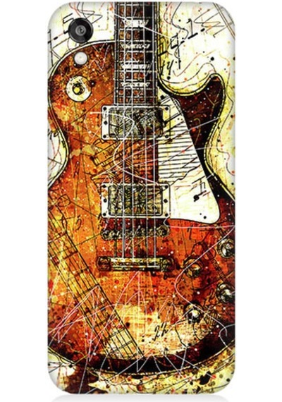 Huawei Honor 8S Uyumlu Renkli Gitar Desenli Silikon Kılıf