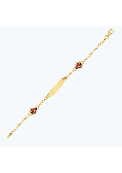 Altınbaş 22 Ayar Altın Çocuk Uğur Böceği Künye Bjrbl0032-25925 Renkli