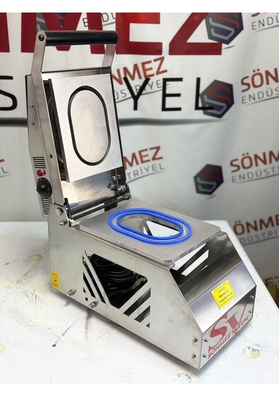 Sönmez Vakum Tekli 177 117 Oval Tabak Kapatma Makinesi Yemek Paketleme