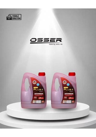 Osser Power Plus Antifriz 2 Adet 3 Lt Kırmızı -42 Derece