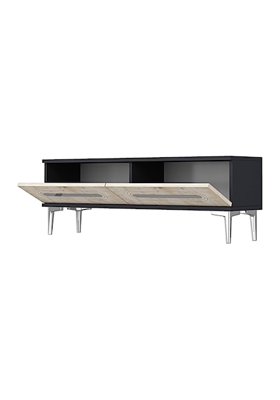 Tsa1220ats - Ranytv120 Tv Stand, Tv Sehpası Antrasit - Traverten - Sılver 120cm Tsa1220ats - Ranytv120 Tv Stand, Tv Sehpası Antrasit - Traverten - Sılver 120cm