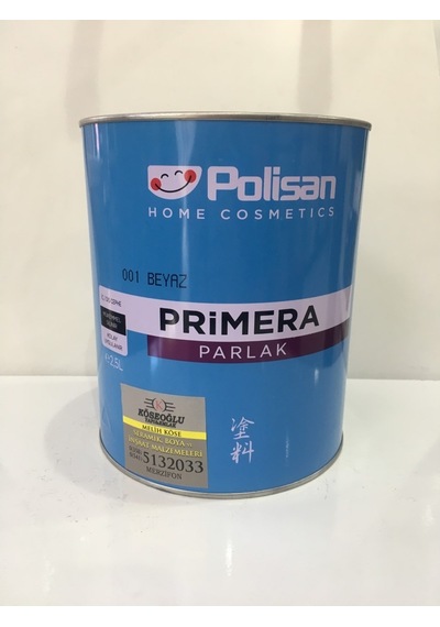 Polisan Primera Sentetik Parlak 2,5 Litre Beyaz