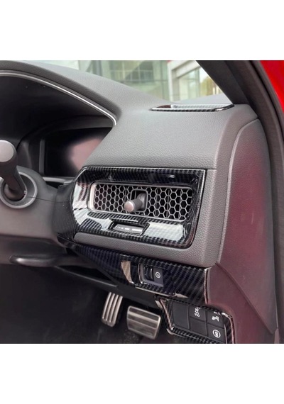 Honda Civic Fe1 2022 Uyumlu Göğüslük Kaplama 2 Parça Karbon