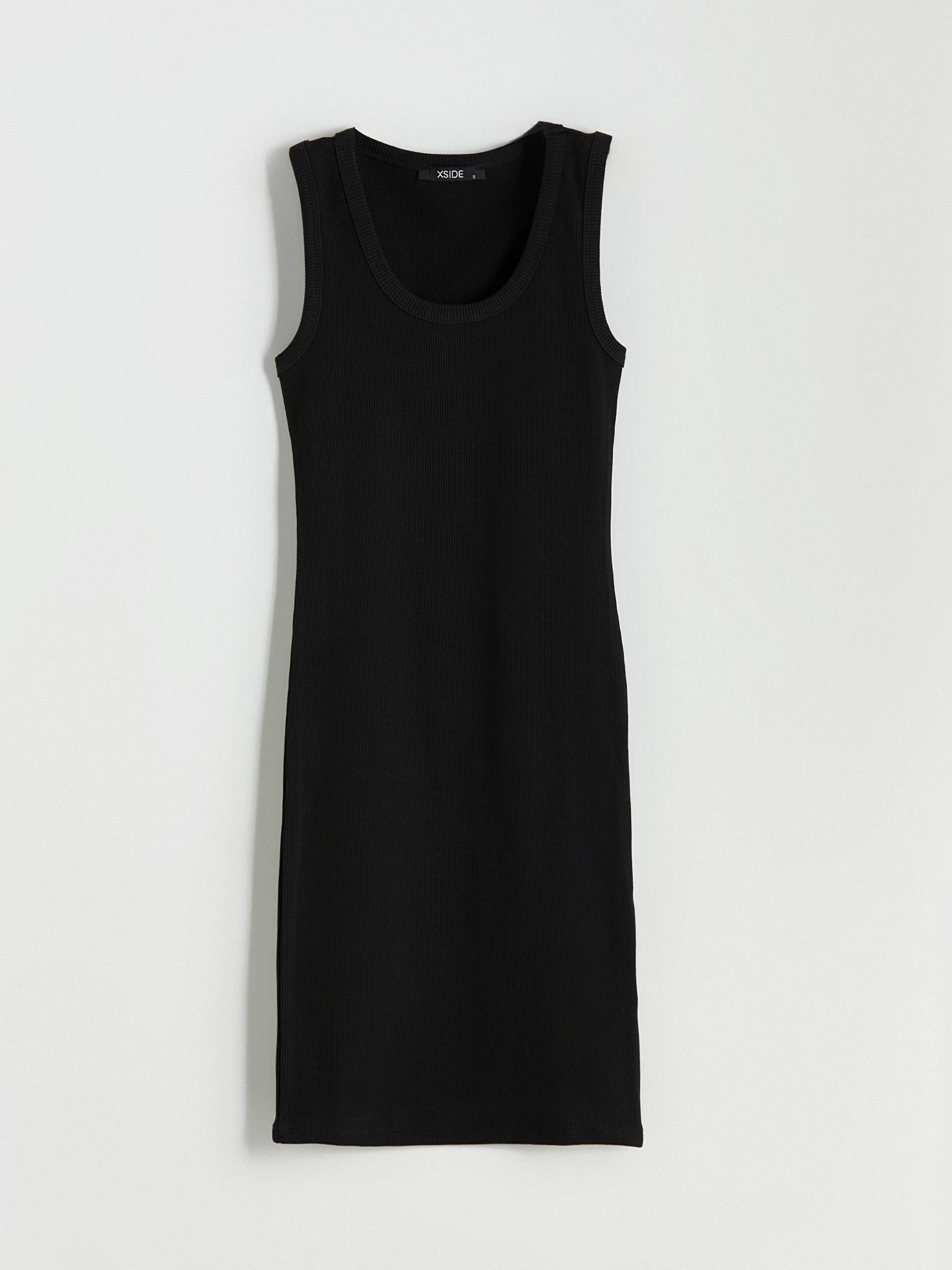 LC Waikiki Xsıde Siyah U Yaka Bodycon Elbise