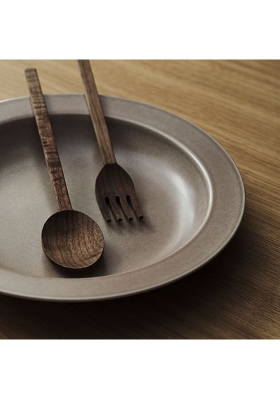 Ikea Stockholm 2025 Servis Takımı, Ceviz, 31 Cm, 2 Parça
