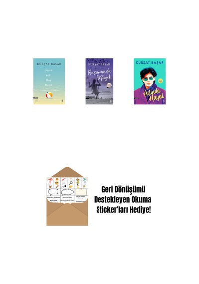 Gerek Yok, Hoş Değil + Başucumda Müzik Midi Boy + Aslında Hayal + Okuma Sticker'ları
