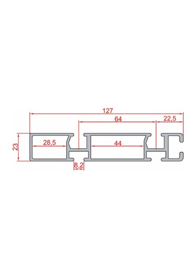 Doğuş Kalıp 23x127 Konveyör Profili