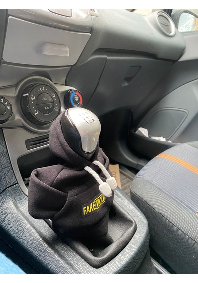 Vites Poları - Her Araca Uyumlu Vites Süsü Vites Araç Aksesuarı Siyah Renk Fake Taxi Logolu