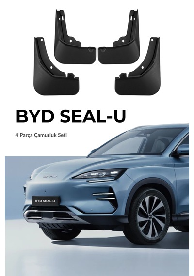 Byd Seal U Uyumlu 4lü Oto Paçalık Çamurluk Koruyucu Siyah Set