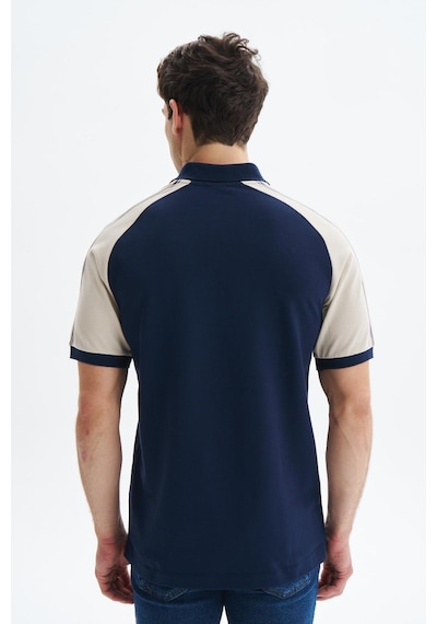 AR-MA Arma Erkek Regular Fit Basic % 100 Pamuk Pike Reglan Kollu Polo Yaka Tişört Y29374354602 Lacivert