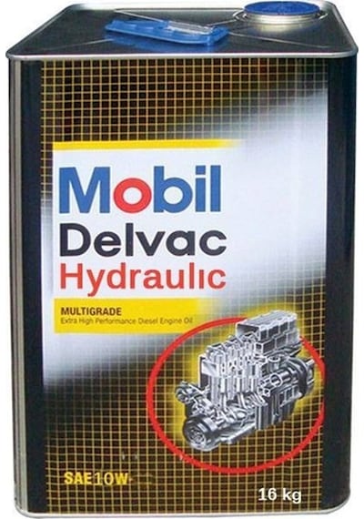 Mobil Delvac Hydraulic 10W Hidrolik Yağ 18 L