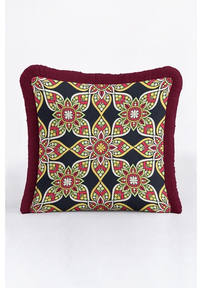Otantik Mandala Tasarımlı Saçaklı Yastık Kılıfı - Etnik Retro Lacivert Bordo Püsküllü Kırlent Kılıfı Kadim Sahil Lime Otantik Mandala Tasarımlı Saçaklı Yastık Kılıfı - Etnik Retro Lacivert Bordo Püsküllü Kırlent Kılıfı Kadim Sahil Lime