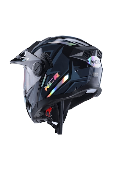 Ncr X-Cross Çene Açılır  Ece-22.06 Kask Mavi Gri