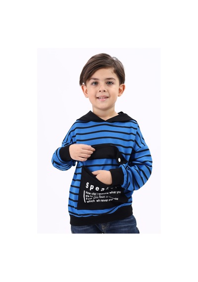 Toontoy Kids Toontoy Erkek Çocuk Speaker Baskılı Sweatshirt Saks