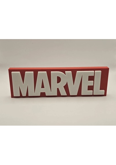 Marvel Logo Standı Masaüstü Süs Film Temalı Dekoratif Figür Oyunc
