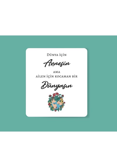 Anneler Günü 4 Lü Tebrik Kartı Hediye Kartı Not Kartı