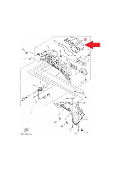 Yamaha Delight 115 Stop Camı 2EP-H472C-00