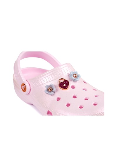 Crocs Classıc Irıdescent Charm Kız Çocuk Terlik 211220-6zw Pembe
