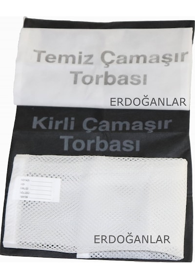 Asker Kirli-Temiz Çamaşır Torbası Ve Çamaşır Filesi Gri